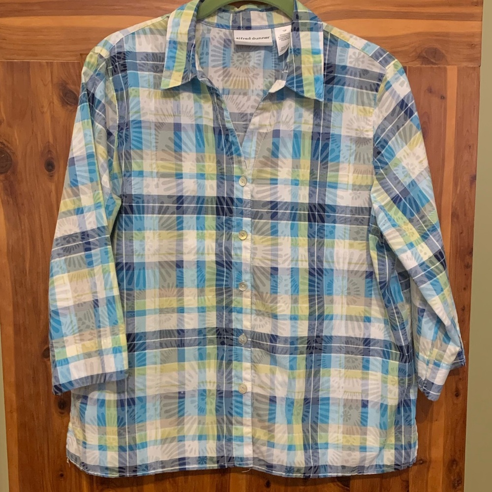 Alfred Dunner Petite Button Down Shirt